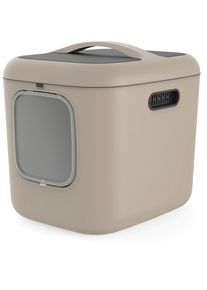 Rotho Katzentoilette , Cappuccino , Kunststoff , rechteckig , 49.9x57.6x61.4 cm , Freizeit & Co, Tierbedarf