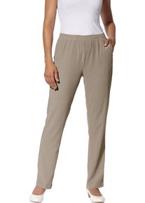 Damen Schlupfhose in Borke-Qualit&auml;t sesam