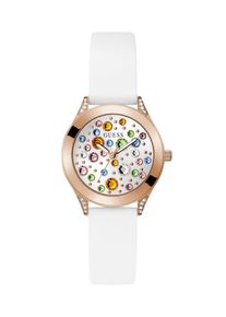 Guess, Femmes Montre &agrave; affichage analogique 'Mini Wonderlust', bleu / or / transparent / blanc