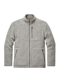 STAPF Herren-Strickjacke Stehkragen Graumelange S