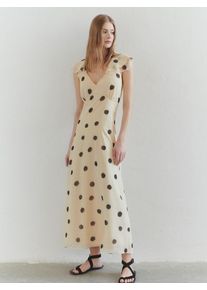 Trendyol, Femmes Robe, jaune clair / noir