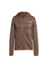 adidas terrex, Femmes Veste en polaire fonctionnelle 'Xperior', chocolat / orange / blanc