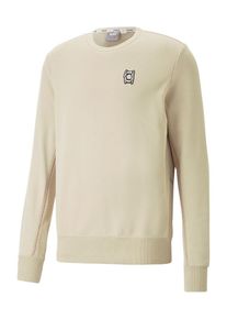 Puma, Hommes Sweat de sport 'Pivot', beige / bourgogne / noir / blanc