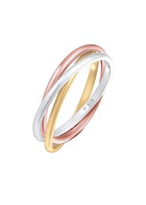 Elli Ring 'Trio' Damen Gr&ouml;&szlig;e 54 gold / rosegold / silber