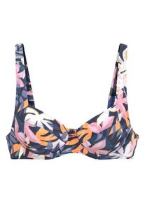 active by Lascana LASCANA ACTIVE, Femmes Hauts de bikini sport, bleu marine / orange / rose clair / blanc