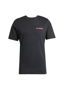 adidas terrex Funktionsshirt 'Mountain' Herren, dunkelorange / schwarz, Gr&ouml;&szlig;e S