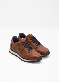 Bugatti Sneaker aus Leder in braun, Gr&ouml;sse 41, bonprix