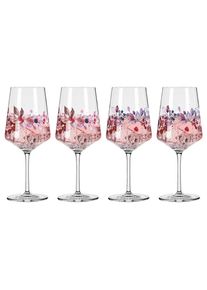 Ritzenhoff Spritzerglas , Rosa, Weiss, Altrosa, Flieder , Glas , 4-teilig , 544 ml , 9.3x22.5x9.3 cm , Fsc, Made in Germany , Gl&auml;ser, Weingl&auml;ser, Weissweingl&auml;ser