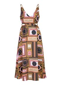 19V69 Italia Kleid 'Zita Baroque' Damen, navy / goldgelb / hellpink / wei&szlig;, Gr&ouml;&szlig;e 40