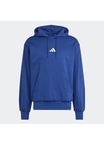 adidas Sportswear, Hommes Sweat de sport 'FEELCOZY', bleu fonc&eacute; / blanc