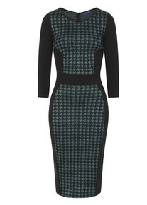 HotSquash Etuikleid Damen Gr&ouml;&szlig;e 42 gr&uuml;n / schwarz