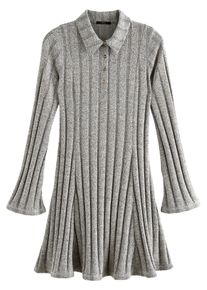 next Strickkleid Damen Gr&ouml;&szlig;e 4XL hellgrau