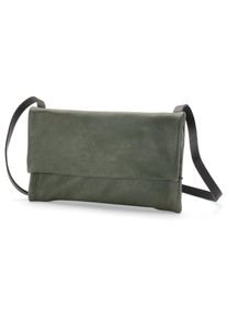 Harold&rsquo;s Lederwaren Damen-Schultertasche Clutch Gr&uuml;n