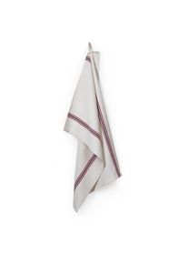 Charvet Editions K&uuml;chenhandtuch Leinen Streifen Wei&szlig;