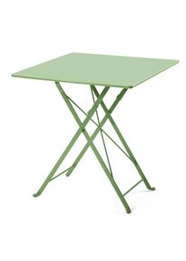 Demar Forge Balkonklapptisch Stahl quadratisch Blassgr&uuml;n