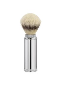 M&uuml;hle Rasurkultur Reiserasierpinsel Messing vernickelt Synthetikbesatz