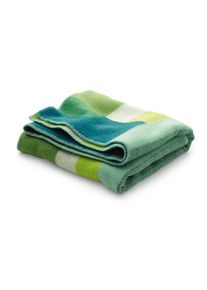 R&oslash;ros Tweed Lammwolldecke Bauhausstil Gr&uuml;n