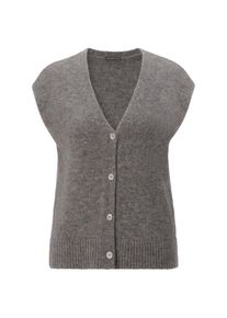 Les Racines du Ciel Damen-Strickweste Alpaka Taupe XS