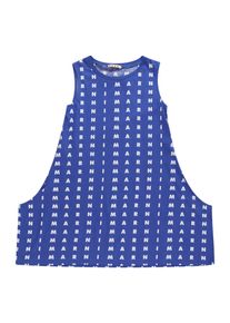 Marni &Uuml;berwurfkleid M&auml;dchen Gr&ouml;&szlig;e 140 blau / wei&szlig;