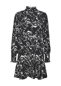 V&eacute;ro Moda VERO MODA Blusenkleid 'Cia' Damen, schwarz / wei&szlig;, Gr&ouml;&szlig;e XS