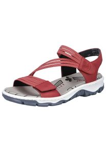 Rieker, Femmes Sandales de randonn&eacute;e, rouge feu