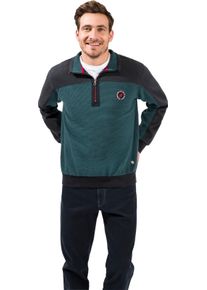 Marco Donati Herren Sweatshirt blau-gr&uuml;n