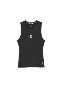 Puma, Hommes T-Shirt fonctionnel 'Hoops Team', noir / blanc
