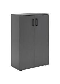 Xora Schuhschrank , Anthrazit , Holzwerkstoff , 5 F&auml;cher , 70x106x33.4 cm , Typenauswahl, Beim&ouml;bel erh&auml;ltlich, stehend , Garderobe, Schuhaufbewahrung, Schuhschr&auml;nke