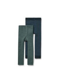 Tchibo - 2 Kinder-Frottee-Thermoleggings - Jungen - Gr. 122/128 - dunkelblau/jacquard