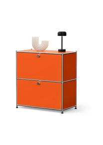 Tchibo - Buffet en m&eacute;tal &laquo; Cn3 &raquo; &agrave; 2 abattants - orange