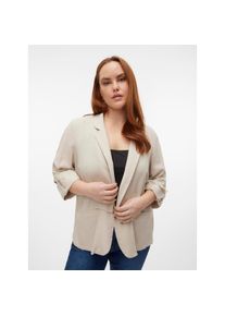 Vero Moda Curve, Unisex, Kurzblazer &raquo;VMCJESMILO 3/4 BLAZER WVN GA NOOS CUR&laquo;, silber lining, 50, Kurzblazer von Vero Moda Curve