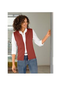 Casual Looks, Unisex, Strickweste, rostrot, 44, mit 50% Baumwolle