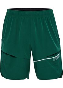 Hummel Sportshorts 'Court' Herren Gr&ouml;&szlig;e XXL tanne / wei&szlig;