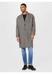 Burton Menswear London, Hommes Manteau mi-saison, noir / blanc