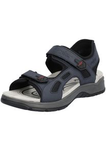 Rieker, Hommes Sandales de randonn&eacute;e, bleu / rouge sang / noir