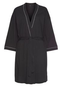 Vivance, Femmes Robe de chambre, noir / blanc