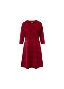 Tchibo - Robe en jacquard &agrave; carreaux - taille: S - rouge/&agrave; carreaux