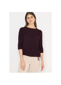 Cecil, Unisex, Rundhalspullover Federgarn mit grafischem Muster, eggplant rot, XS (36), Langarmpullover von Cecil