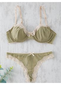 Trendyol W&auml;sche-Sets Damen Gr&ouml;&szlig;e 90 oliv