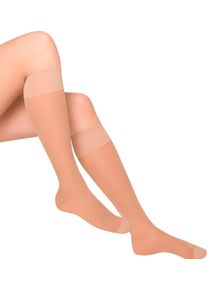 Damen St&uuml;tzkniestr&uuml;mpfe beige