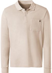 Catamaran Herren Langarm-Poloshirt elfenbein