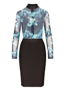 Kraimod Etuikleid Damen Gr&ouml;&szlig;e 34 blau / schwarz / wei&szlig;