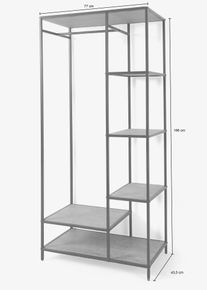 Garderobe in beige, 165x77 cm, bonprix