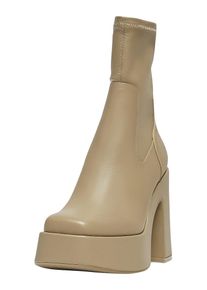 Pull&Bear Pull&Bear Stiefelette Damen, hellbeige, Gr&ouml;&szlig;e 41