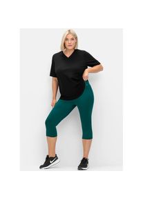 sheego, Unisex, Caprileggings, petrol, 44, Normalgr&ouml;ssen