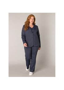 Base Level Curvy, Unisex, Jackenblazer &raquo;Leah&laquo; mit Reverskragen und Stretch, dunkelblau, 58/60, Jackenblazer f&uuml;r Unisex von Base Level Curvy