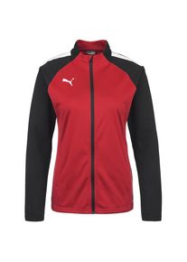 Puma, Femmes Vestes d&rsquo;entra&icirc;nement 'Team Liga', rouge fonc&eacute; / blanc