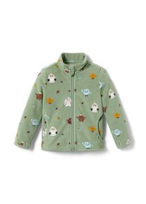 Tchibo - Fleecejacke mit Monsterprint - Unisex - Gr. 98/104 - gr&uuml;n/print