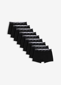 Boxershorts eng mit weicher Baumwolle(10er Pack) in schwarz, Gr&ouml;sse 10 (4XL), 95% Baumwolle, bonprix