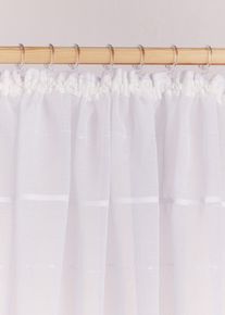 Gardine mit 3D Streifen (1er Pack) in weiss, 145x140 cm, bonprix